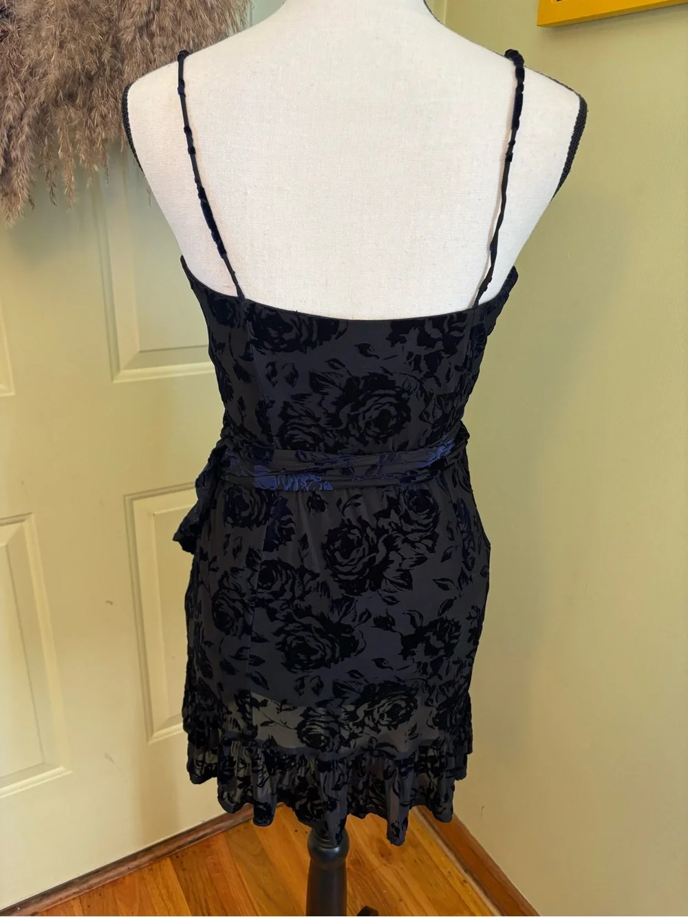 Free People Olivia Velvet Burnout Dress size M